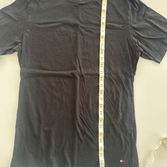 Black Tommy Hilfiger Slim T-shirt M - Picture 3 of 4